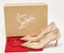 Christian Louboutin Pre-owned Mesh heels Beige Dames - Thumbnail 8