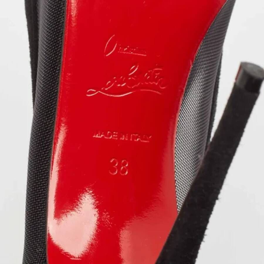 Christian Louboutin Pre-owned Mesh heels Black Dames