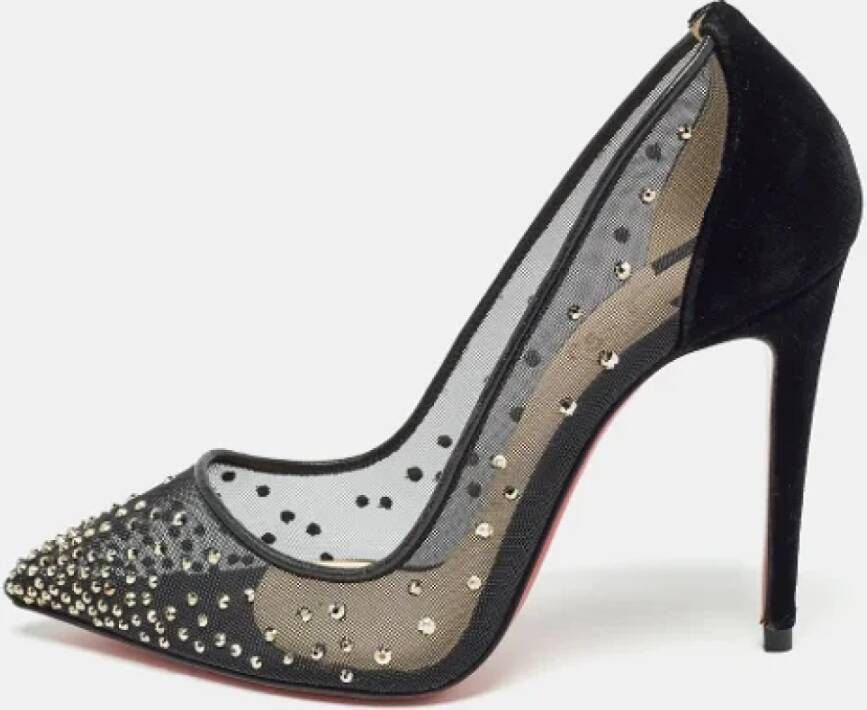 Christian Louboutin Pre-owned Mesh heels Black Dames