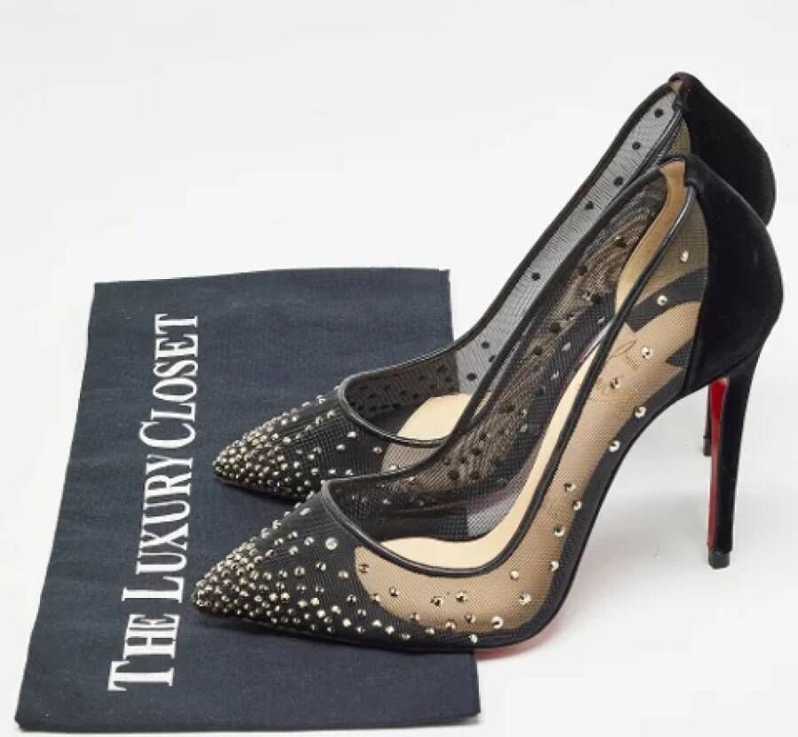 Christian Louboutin Pre-owned Mesh heels Black Dames