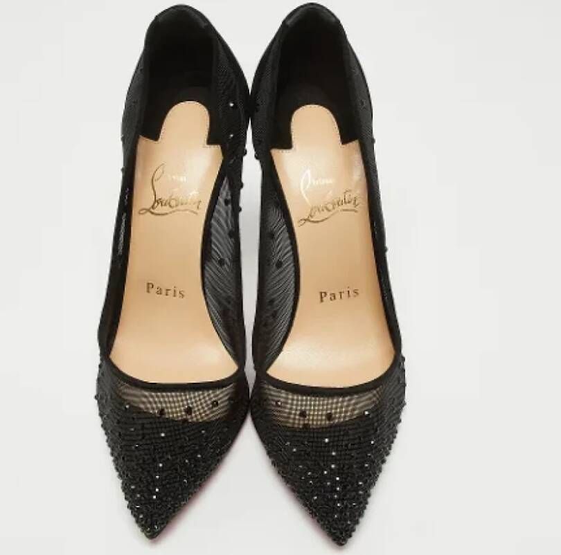 Christian Louboutin Pre-owned Mesh heels Black Dames