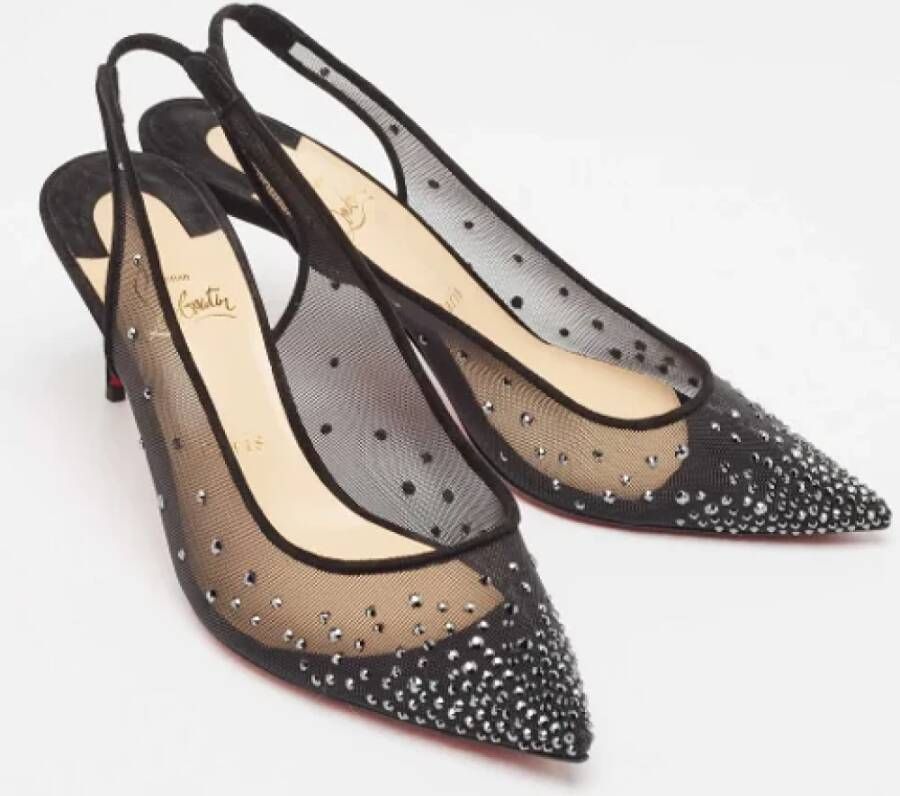 Christian Louboutin Pre-owned Mesh heels Black Dames