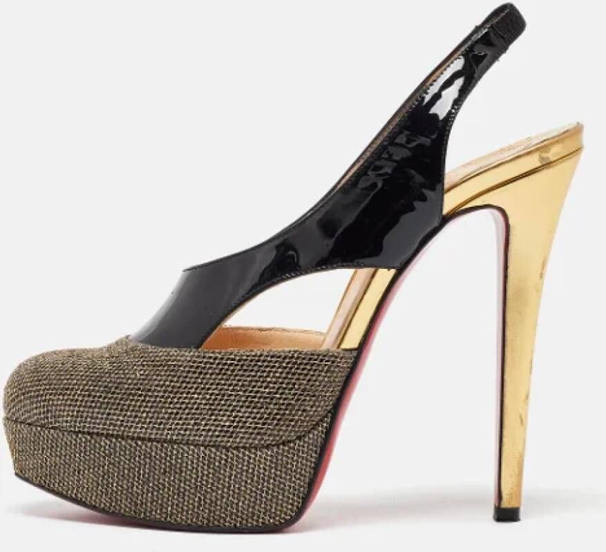 Christian Louboutin Pre-owned Mesh heels Black Dames