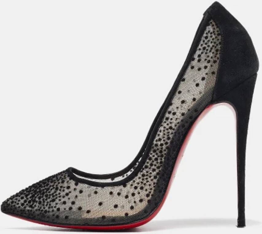 Christian Louboutin Pre-owned Mesh heels Black Dames