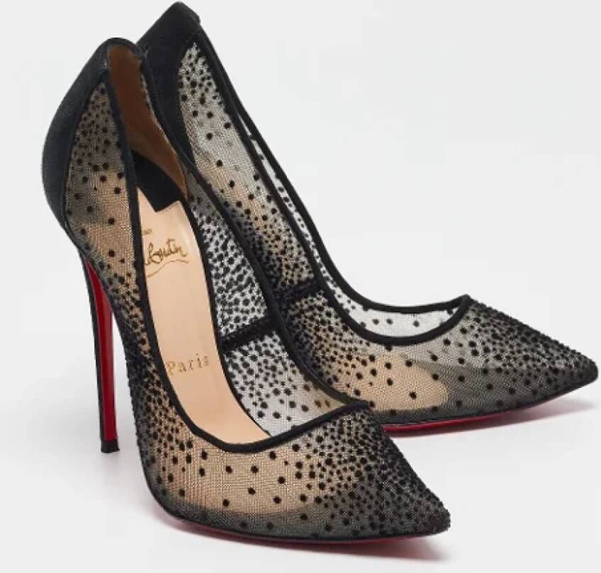 Christian Louboutin Pre-owned Mesh heels Black Dames