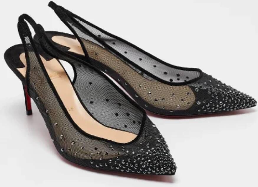 Christian Louboutin Pre-owned Mesh heels Black Dames