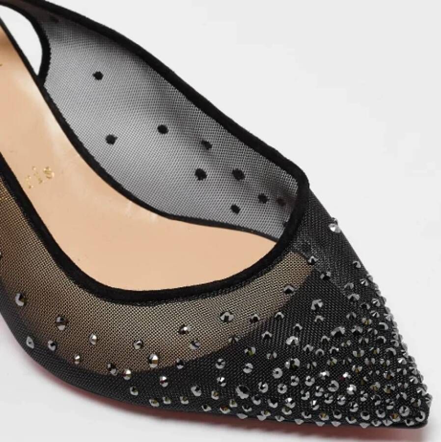 Christian Louboutin Pre-owned Mesh heels Black Dames