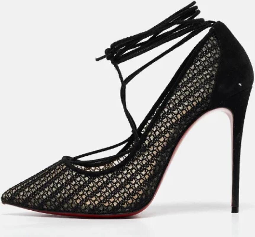 Christian Louboutin Pre-owned Mesh heels Black Dames