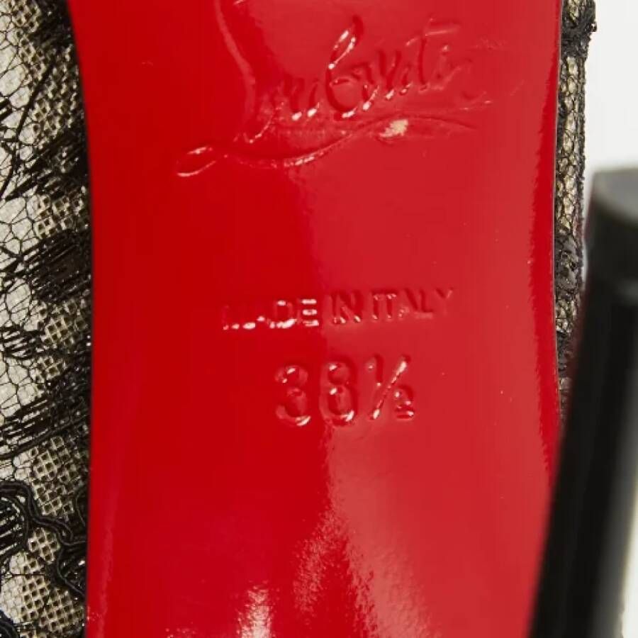 Christian Louboutin Pre-owned Mesh heels Black Dames