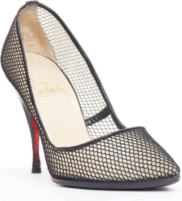 Christian Louboutin Pre-owned Mesh heels Black Dames