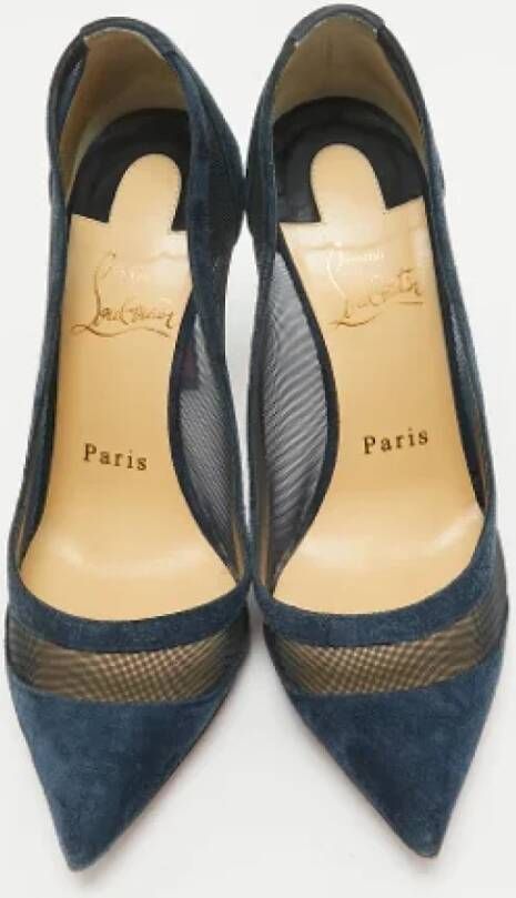 Christian Louboutin Pre-owned Mesh heels Blue Dames