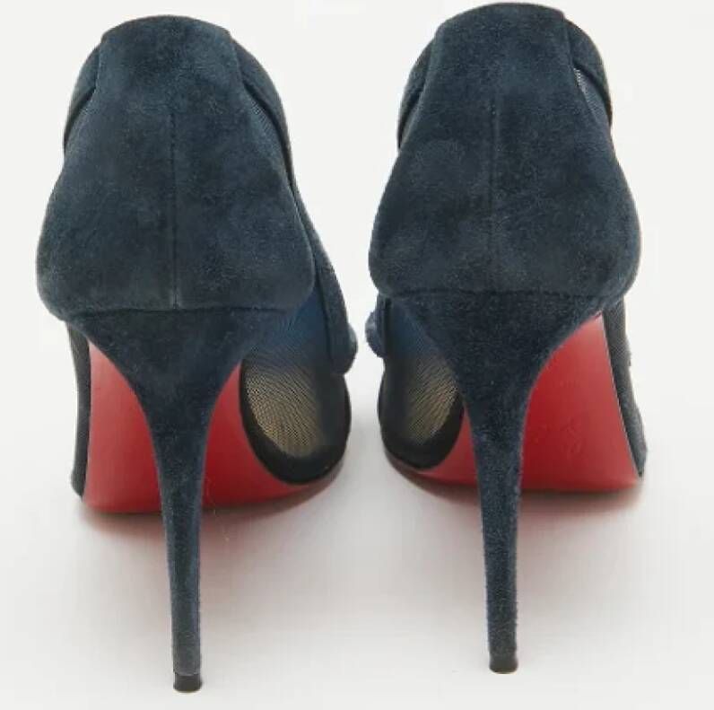 Christian Louboutin Pre-owned Mesh heels Blue Dames