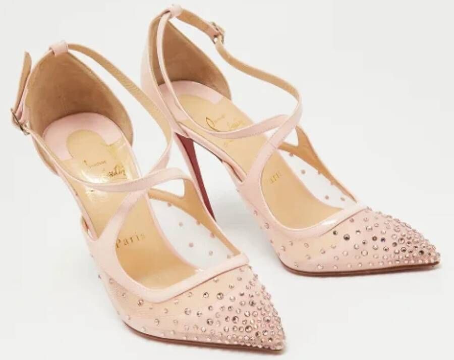 Christian Louboutin Pre-owned Mesh heels Pink Dames