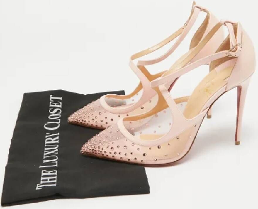 Christian Louboutin Pre-owned Mesh heels Pink Dames