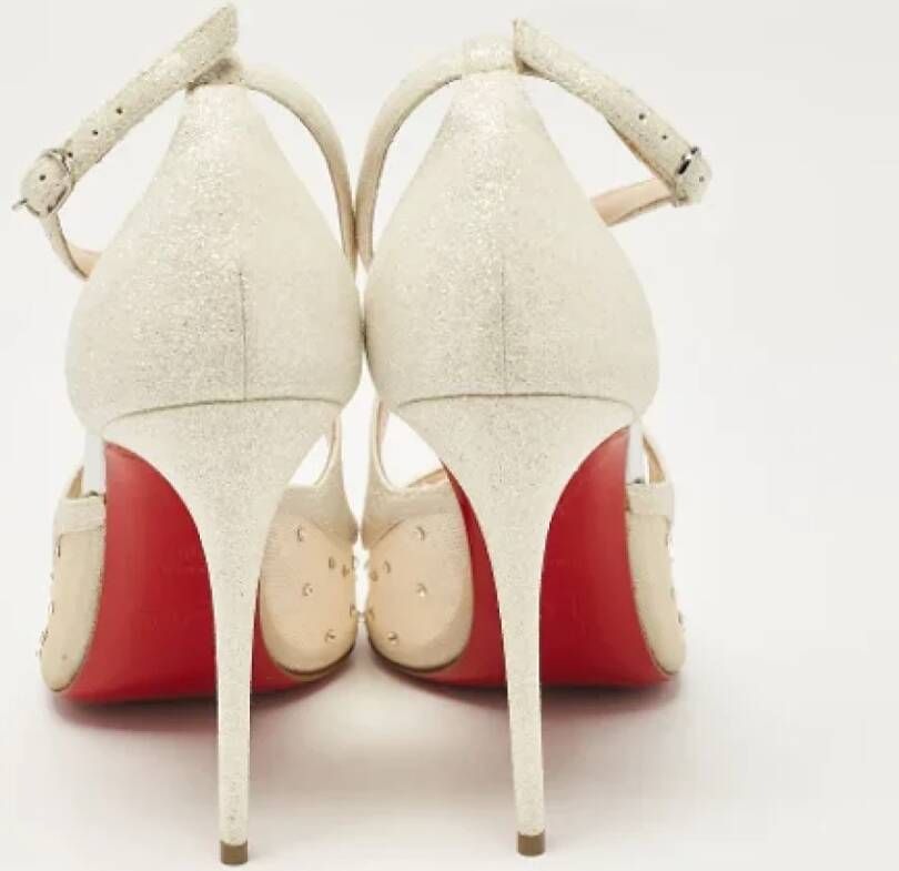 Christian Louboutin Pre-owned Mesh heels White Dames