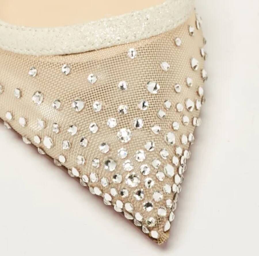 Christian Louboutin Pre-owned Mesh heels White Dames