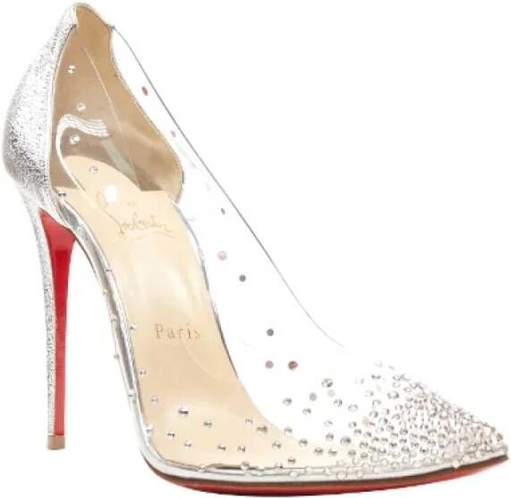 Christian Louboutin Pre-owned Plastic heels Gray Dames