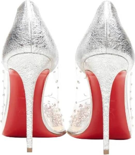 Christian Louboutin Pre-owned Plastic heels Gray Dames