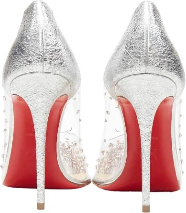 Christian Louboutin Pre-owned Plastic heels Gray Dames