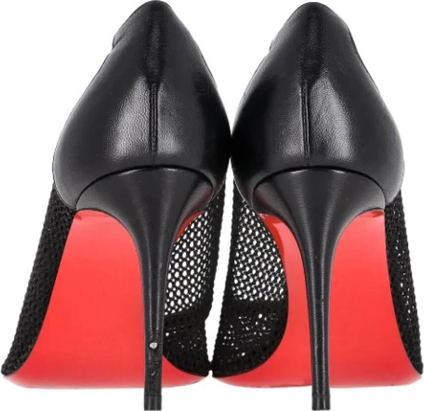 Christian Louboutin Pre-owned Polyester heels Black Dames