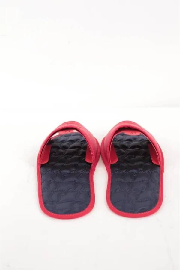 Christian Louboutin Pre-owned Polyester sandals Red Dames