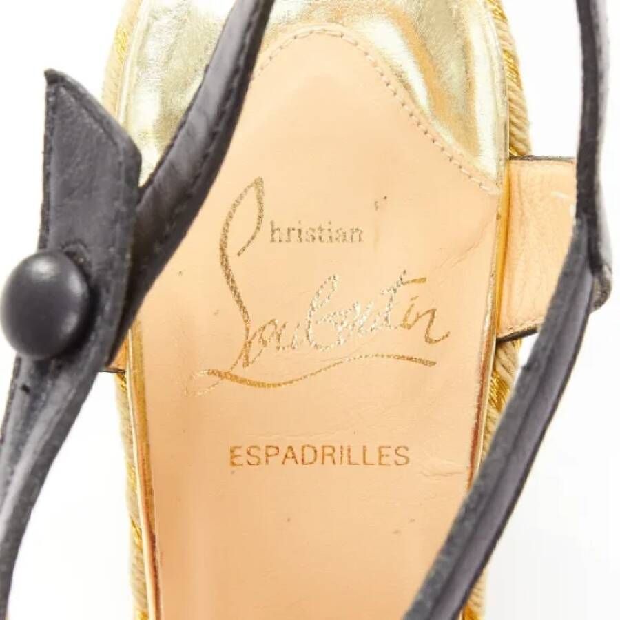 Christian Louboutin Pre-owned Pony hair espadrilles Black Dames