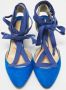 Christian Louboutin Pre-owned Raffia heels Blue Dames - Thumbnail 3