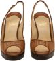 Christian Louboutin Pre-owned Raffia sandals Brown Dames - Thumbnail 2