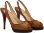 Christian Louboutin Pre-owned Raffia sandals Brown Dames - Thumbnail 3