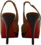 Christian Louboutin Pre-owned Raffia sandals Brown Dames - Thumbnail 4