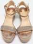 Christian Louboutin Pre-owned Raffia sandals Yellow Dames - Thumbnail 3