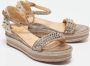 Christian Louboutin Pre-owned Raffia sandals Yellow Dames - Thumbnail 4