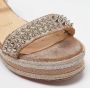 Christian Louboutin Pre-owned Raffia sandals Yellow Dames - Thumbnail 7