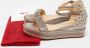 Christian Louboutin Pre-owned Raffia sandals Yellow Dames - Thumbnail 9