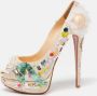 Christian Louboutin Pre-owned Satin heels Beige Dames - Thumbnail 2