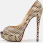 Christian Louboutin Pre-owned Satin heels Beige Dames - Thumbnail 2