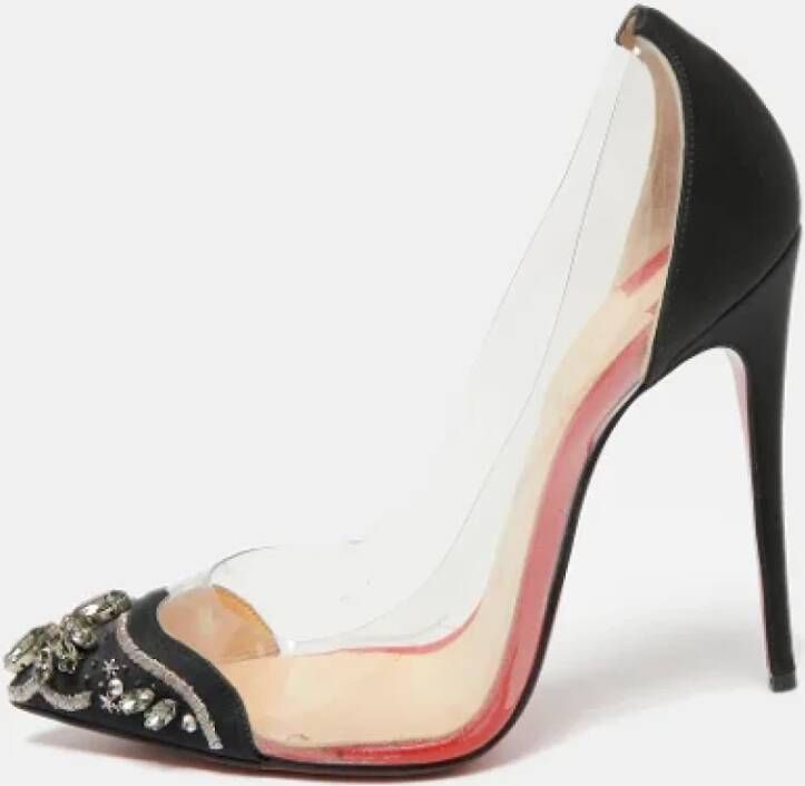 Christian Louboutin Pre-owned Satin heels Black Dames