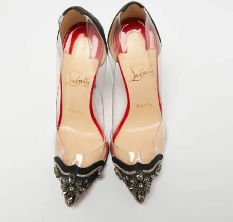 Christian Louboutin Pre-owned Satin heels Black Dames