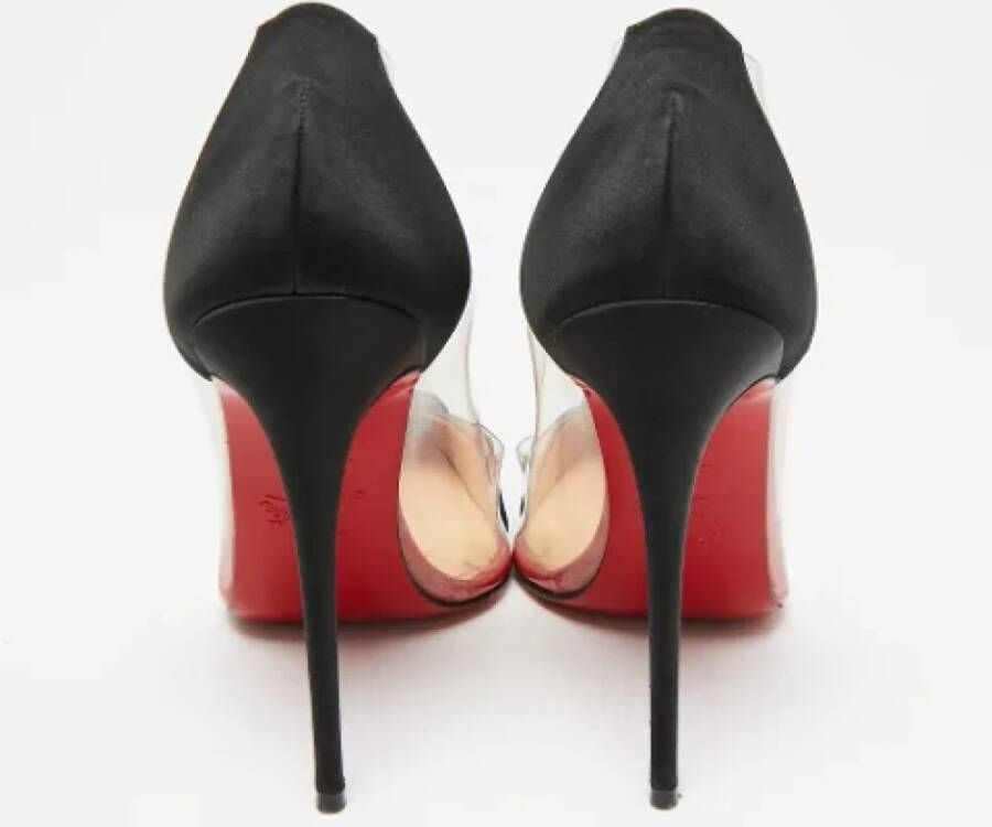 Christian Louboutin Pre-owned Satin heels Black Dames