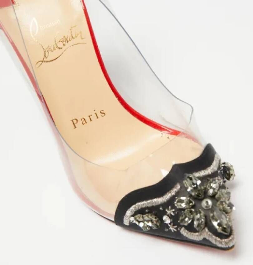 Christian Louboutin Pre-owned Satin heels Black Dames