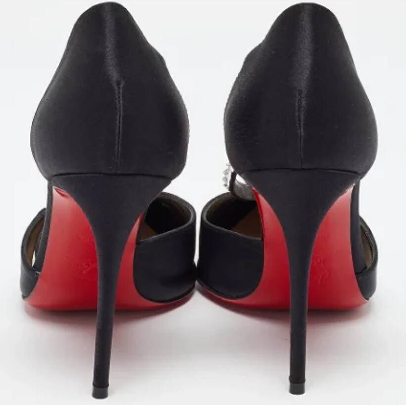 Christian Louboutin Pre-owned Satin heels Black Dames