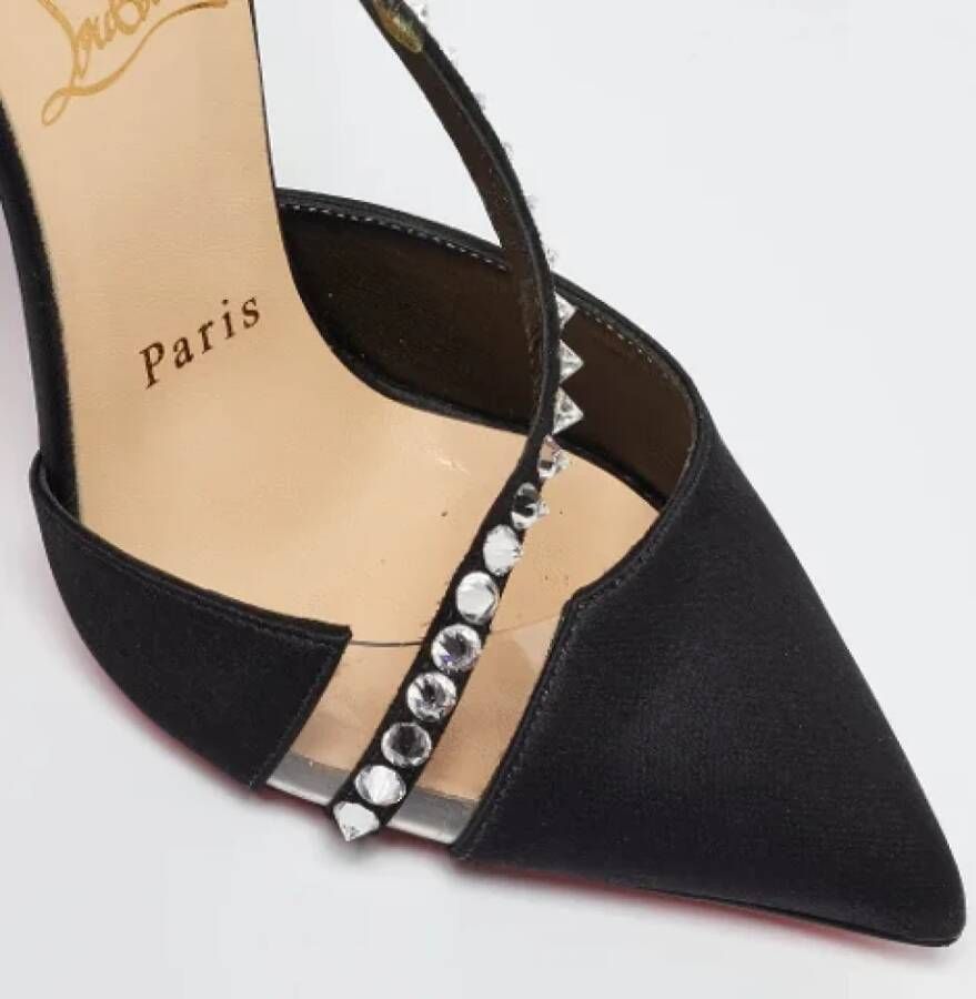 Christian Louboutin Pre-owned Satin heels Black Dames