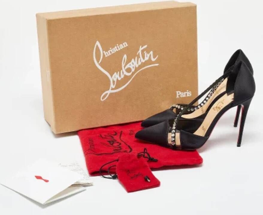 Christian Louboutin Pre-owned Satin heels Black Dames