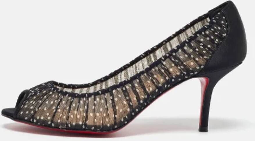 Christian Louboutin Pre-owned Satin heels Black Dames