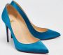 Christian Louboutin Pre-owned Satin heels Blue Dames - Thumbnail 3