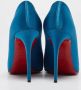 Christian Louboutin Pre-owned Satin heels Blue Dames - Thumbnail 4