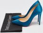 Christian Louboutin Pre-owned Satin heels Blue Dames - Thumbnail 8