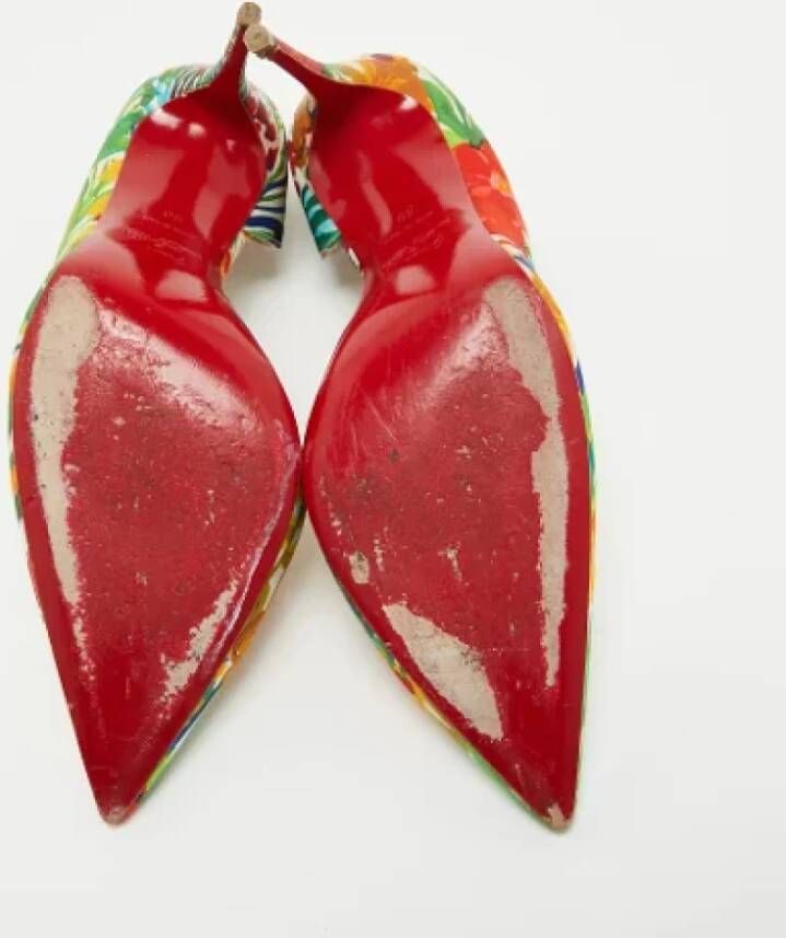 Christian Louboutin Pre-owned Satin heels Multicolor Dames