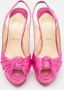 Christian Louboutin Pre-owned Satin heels Pink Dames - Thumbnail 3