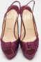 Christian Louboutin Pre-owned Satin heels Purple Dames - Thumbnail 3